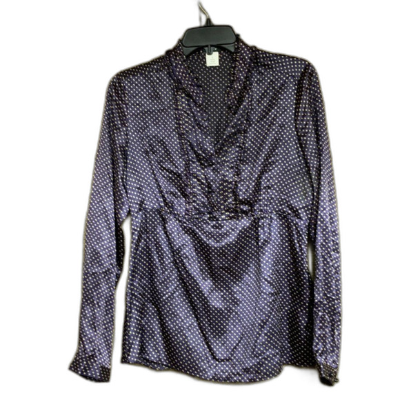 NWOT JCrew silk polka dot blouse shirt - Picture 1 of 6